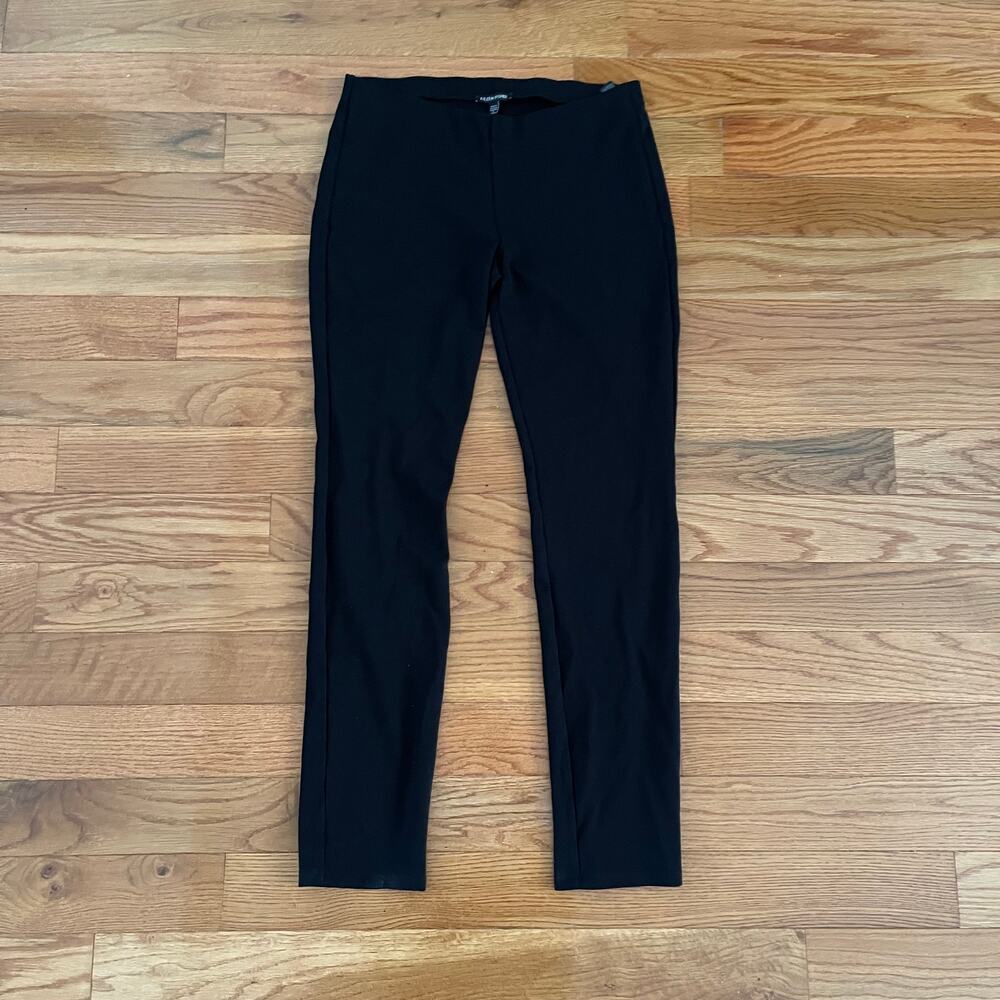 Eileen Fisher Pants Womens S Black Pull On Ponte Straight Leg Minimalist Legging